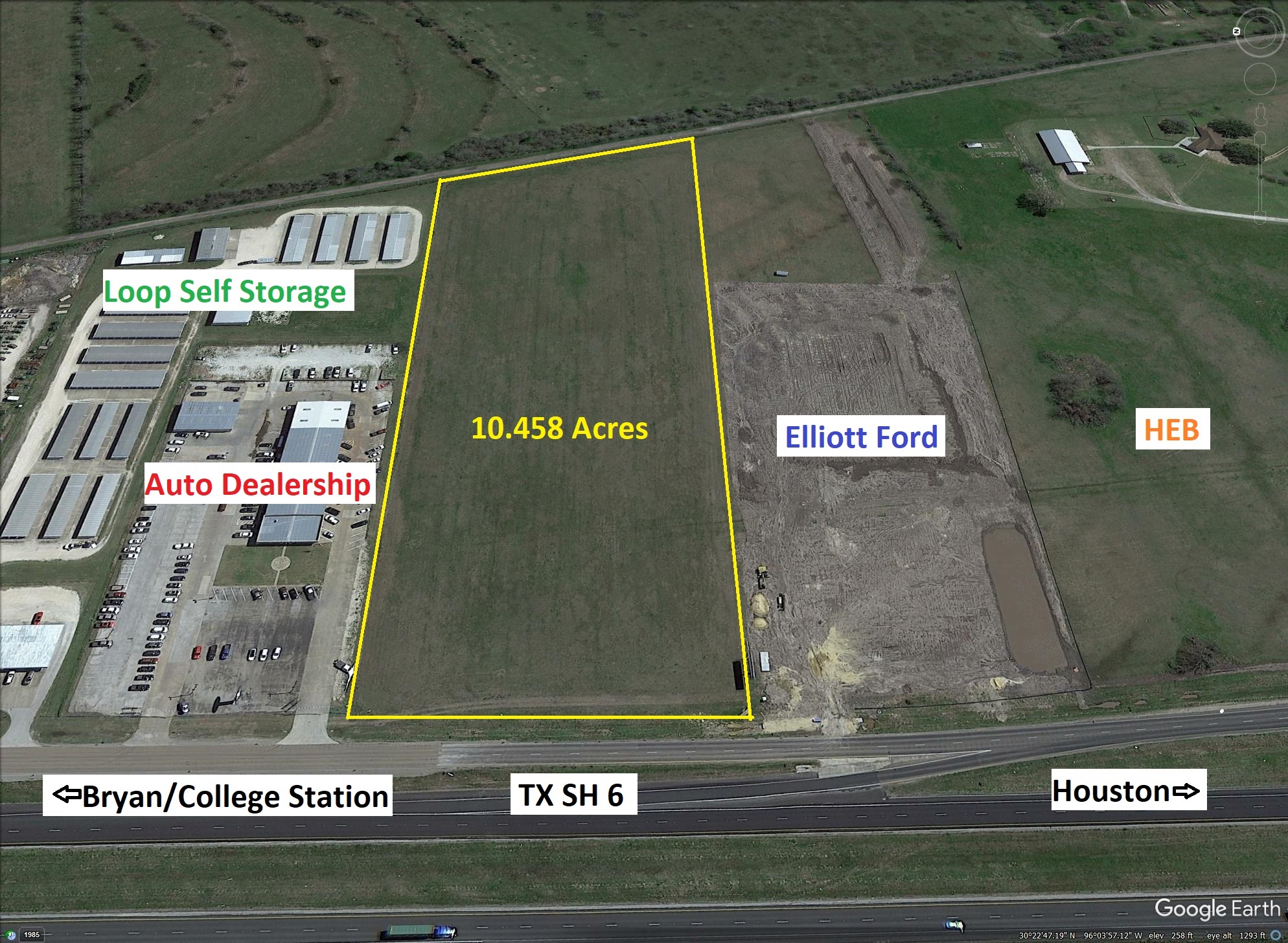 Texas SH 6, Navasota, TX for sale Aerial- Image 1 of 7