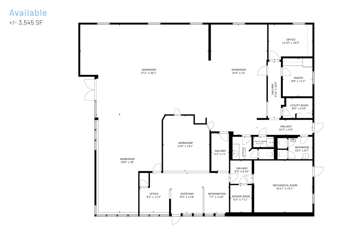 1900 E 7th St, Charlotte, NC for lease Floor Plan- Image 1 of 1