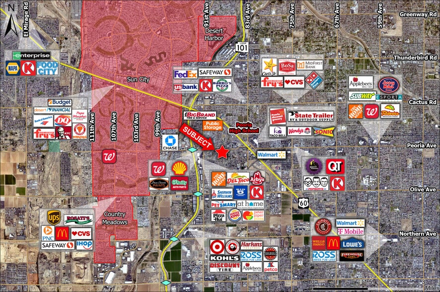 Peoria Ave, Peoria, AZ for sale - Aerial - Image 3 of 4