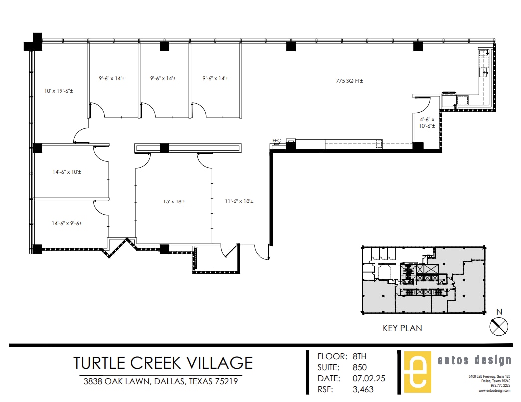 3838 Oak Lawn Ave, Dallas, TX for lease Floor Plan- Image 1 of 1