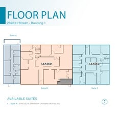 2828 H St, Bakersfield, CA for lease Floor Plan- Image 1 of 1