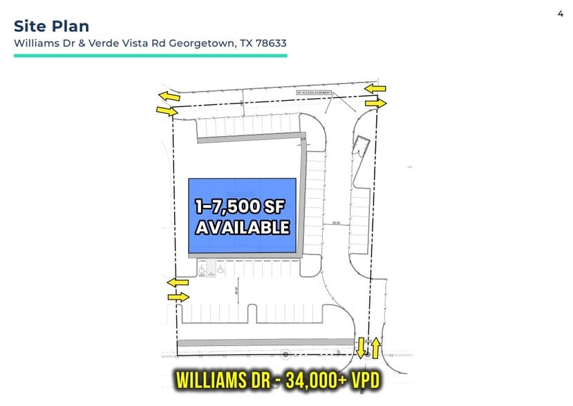 Williams Dr and Verde Vista Rd, Georgetown, TX for lease - Site Plan - Image 2 of 2
