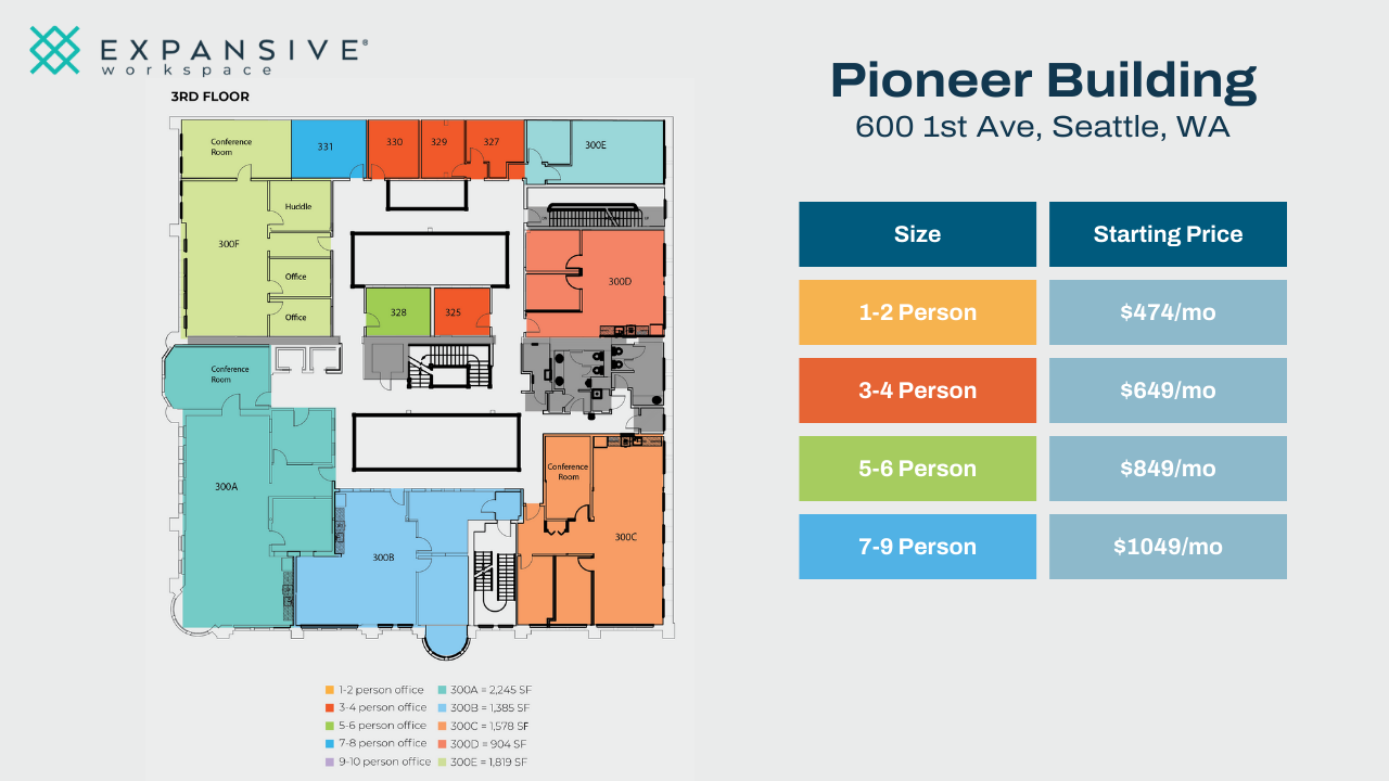 600 1st Ave, Seattle, WA for lease Floor Plan- Image 1 of 4