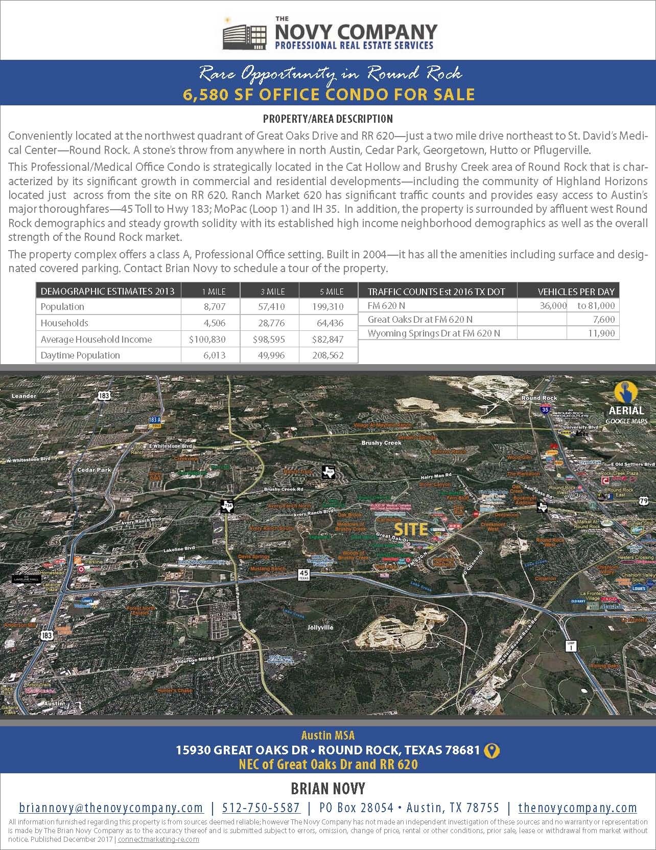 15930 Great Oaks Dr, Round Rock, TX for sale Aerial- Image 1 of 1