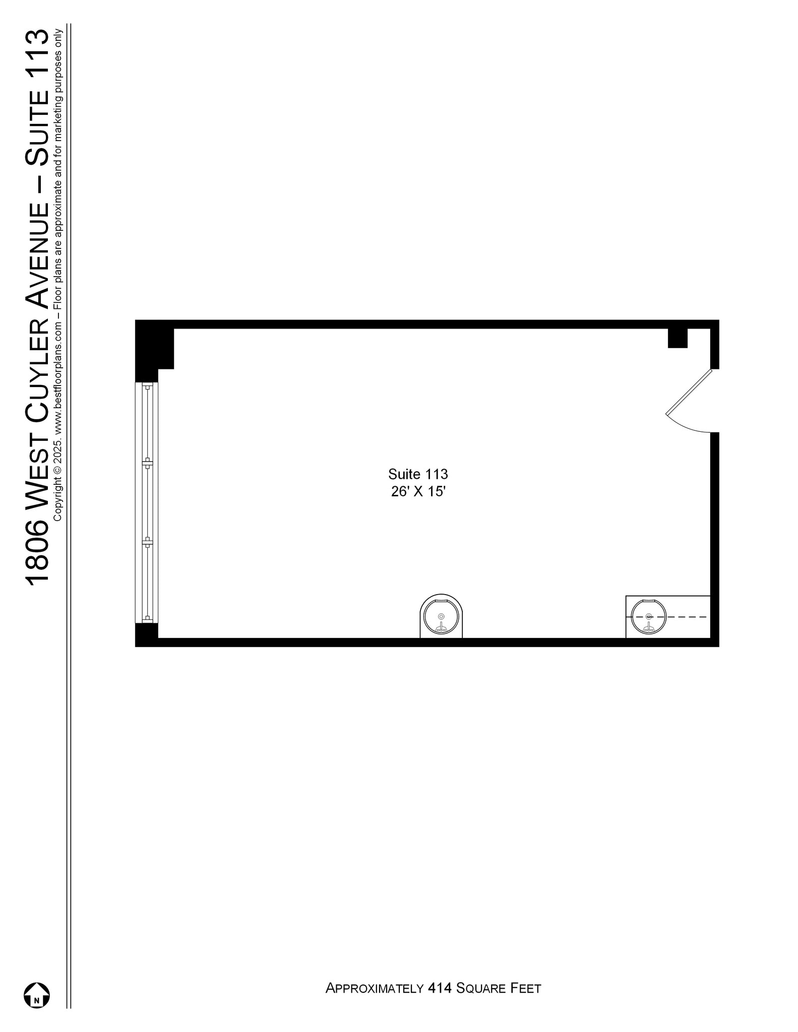 1800-1814 W Cuyler Ave, Chicago, IL for lease Interior Photo- Image 1 of 1