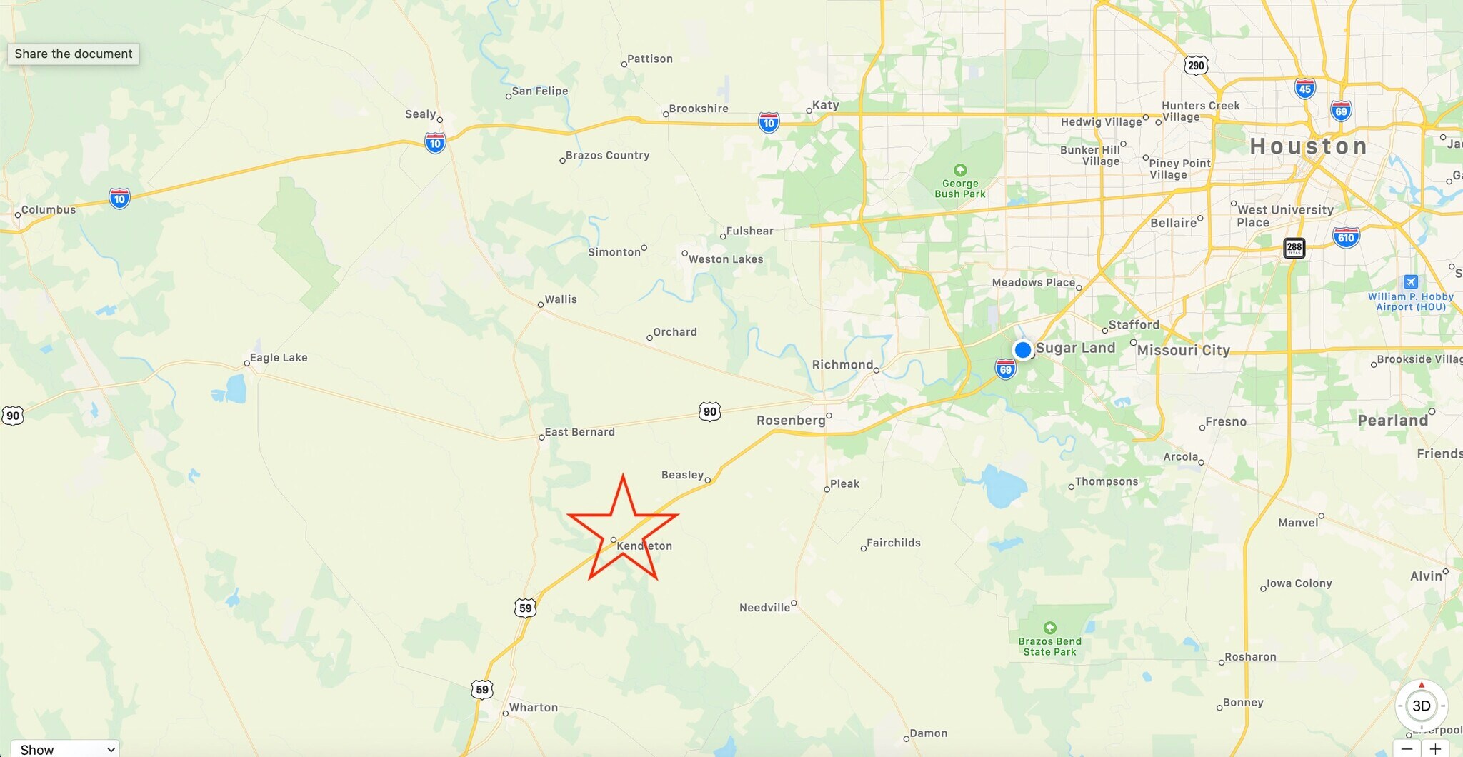 1 Highway 59, Kendleton, TX 77451