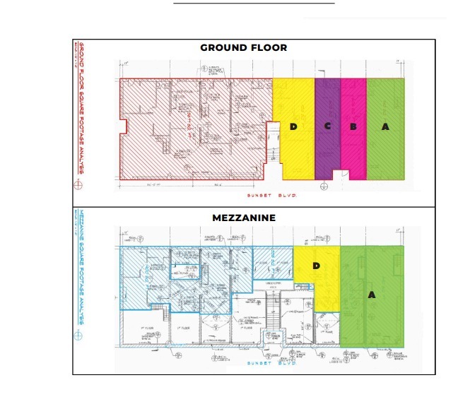 6601-6613 W Sunset Blvd, Los Angeles, CA for lease Site Plan- Image 1 of 1