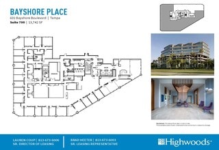 601 Bayshore Blvd, Tampa, FL for lease Floor Plan- Image 1 of 3