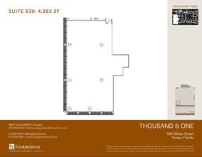 1001 Water St, Tampa, FL for lease Floor Plan- Image 1 of 1