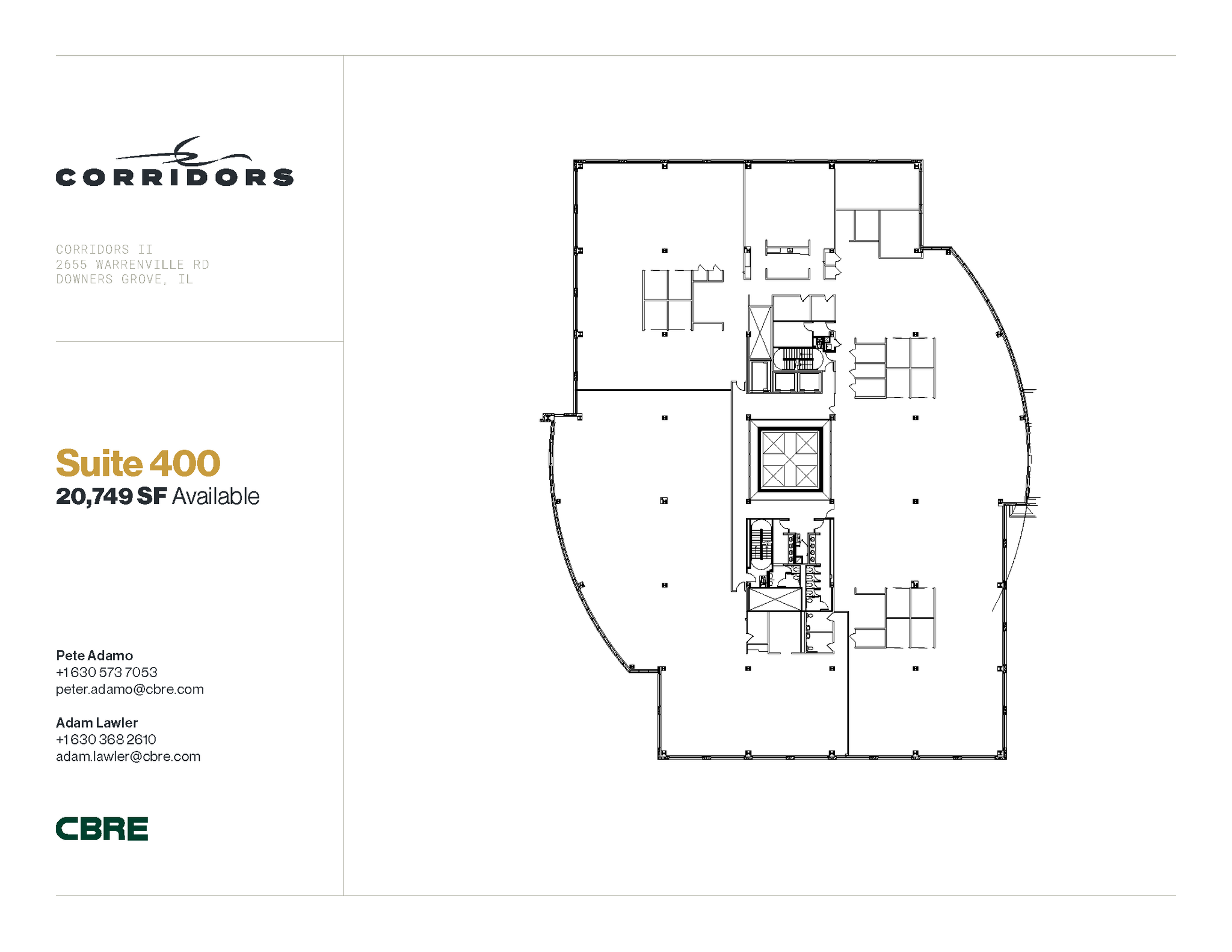 2651 Warrenville Rd, Downers Grove, IL for lease Floor Plan- Image 1 of 1