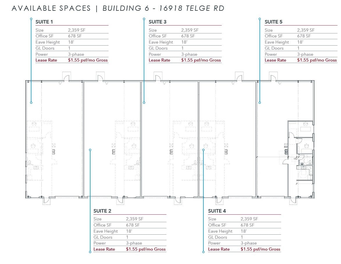 16906 Telge Rd, Cypress, TX for lease Floor Plan- Image 1 of 1