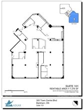 300 Town Centre Blvd N, Markham, ON for lease Floor Plan- Image 1 of 1
