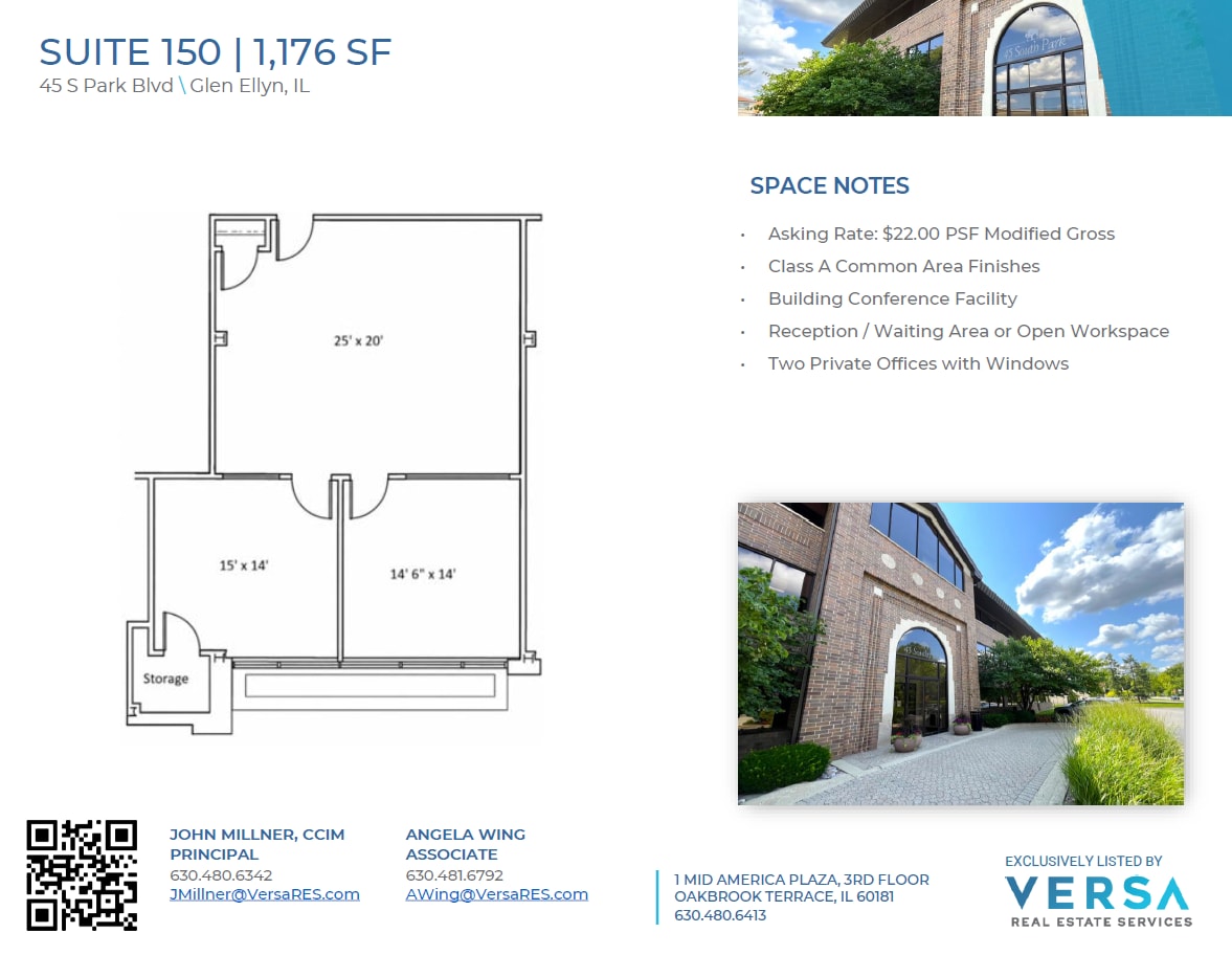 45 S Park Blvd, Glen Ellyn, IL for lease Floor Plan- Image 1 of 1