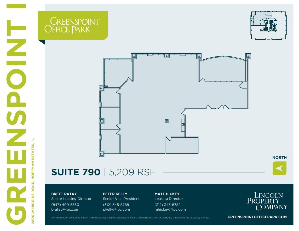 2800 W Higgins Rd, Hoffman Estates, IL for lease Floor Plan- Image 1 of 1