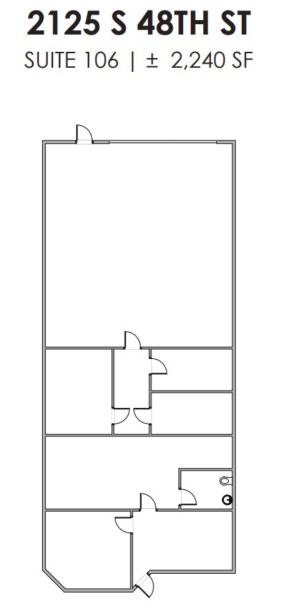 2105 S 48th St, Tempe, AZ for lease Floor Plan- Image 1 of 1