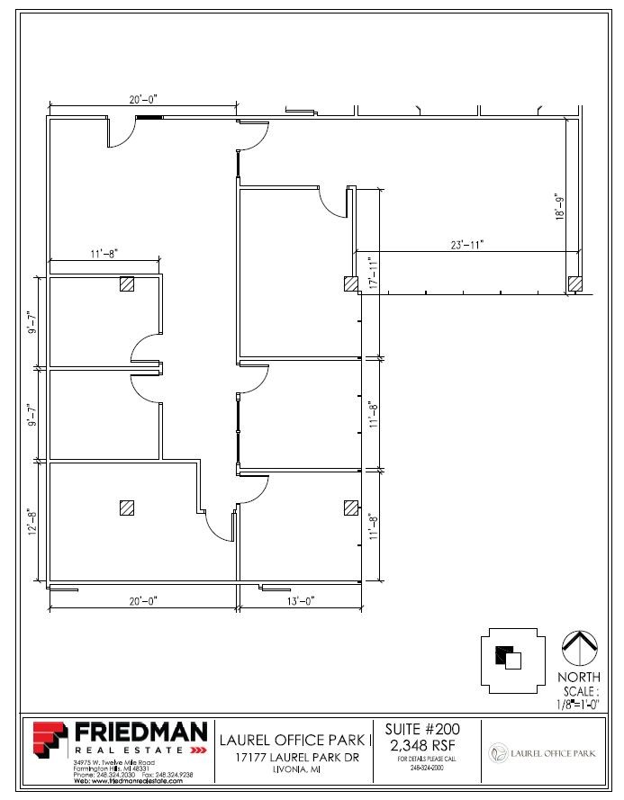 17177 N Laurel Park Dr, Livonia, MI for lease Floor Plan- Image 1 of 2