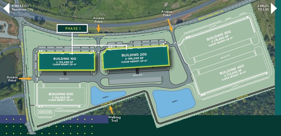 Greenway Commerce Center, Tyrone, GA for lease - Site Plan - Image 3 of 3