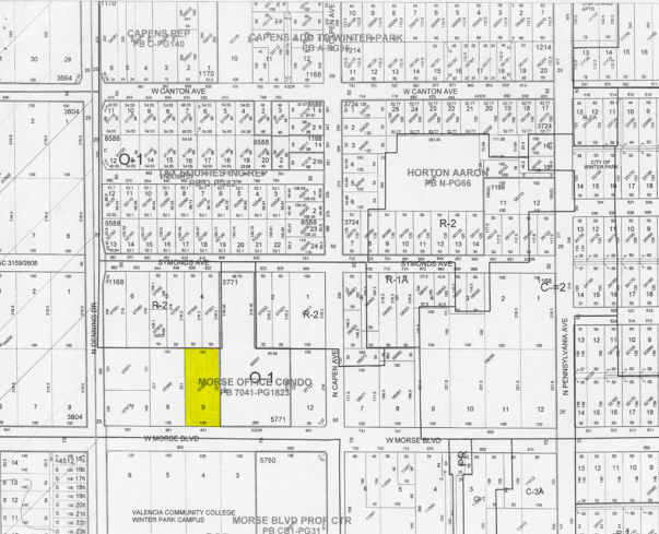 831 W Morse Blvd, Winter Park, FL for lease - Plat Map - Image 2 of 9