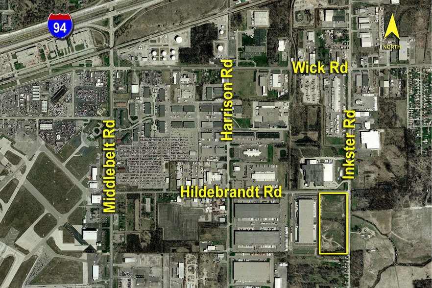 27501 Hildebrandt Rd, Romulus, MI for lease - Aerial - Image 2 of 8