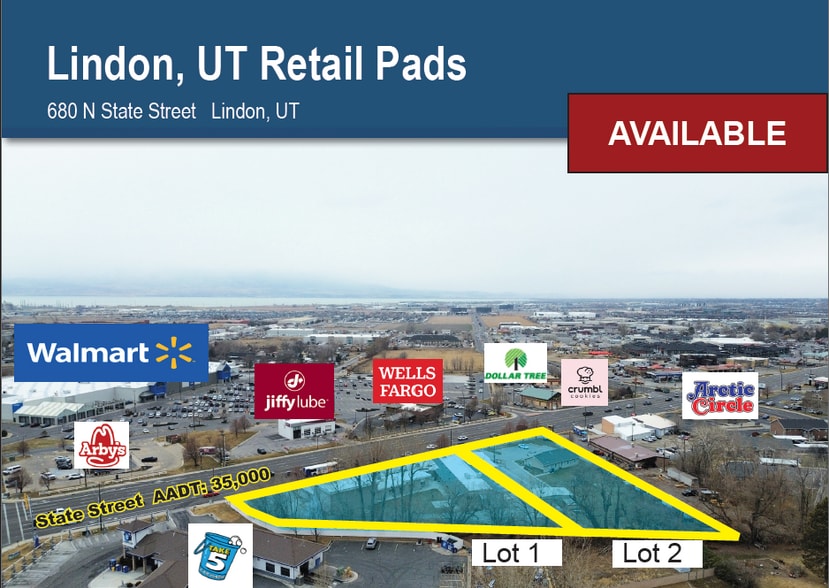 680 N State St, Lindon, UT for lease - Aerial - Image 1 of 3