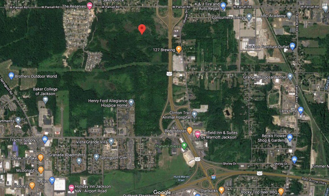 V/L Parnall Rd   Springport Rd, Jackson, MI for sale Aerial- Image 1 of 1