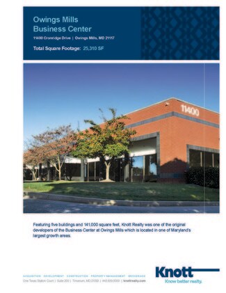 More details for 11400 Cronridge Dr, Owings Mills, MD - Flex for Lease