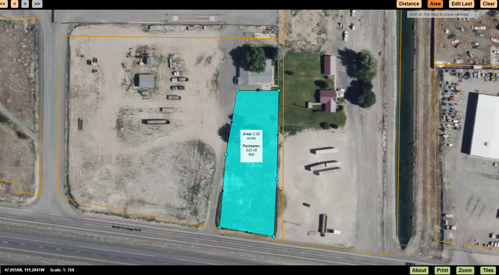 13486 N Frontage Rd E, Moses Lake, WA for lease - Aerial - Image 3 of 5