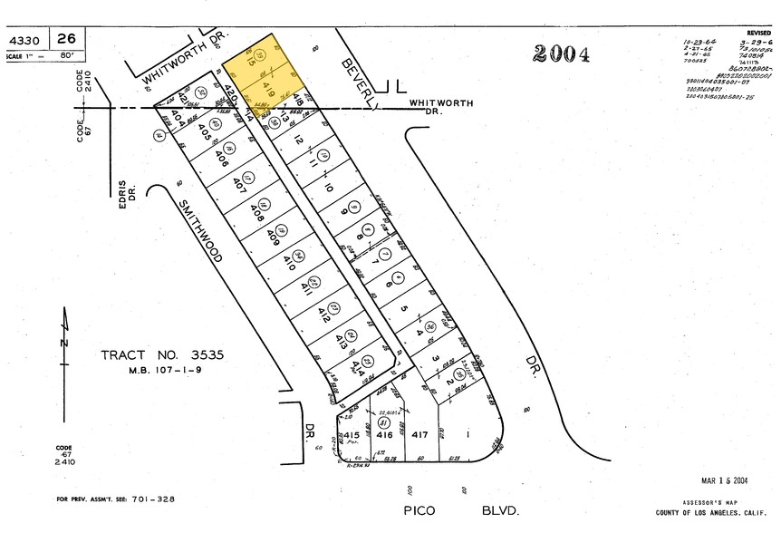 501 S Beverly Dr, Beverly Hills, CA for sale - Plat Map - Image 1 of 1