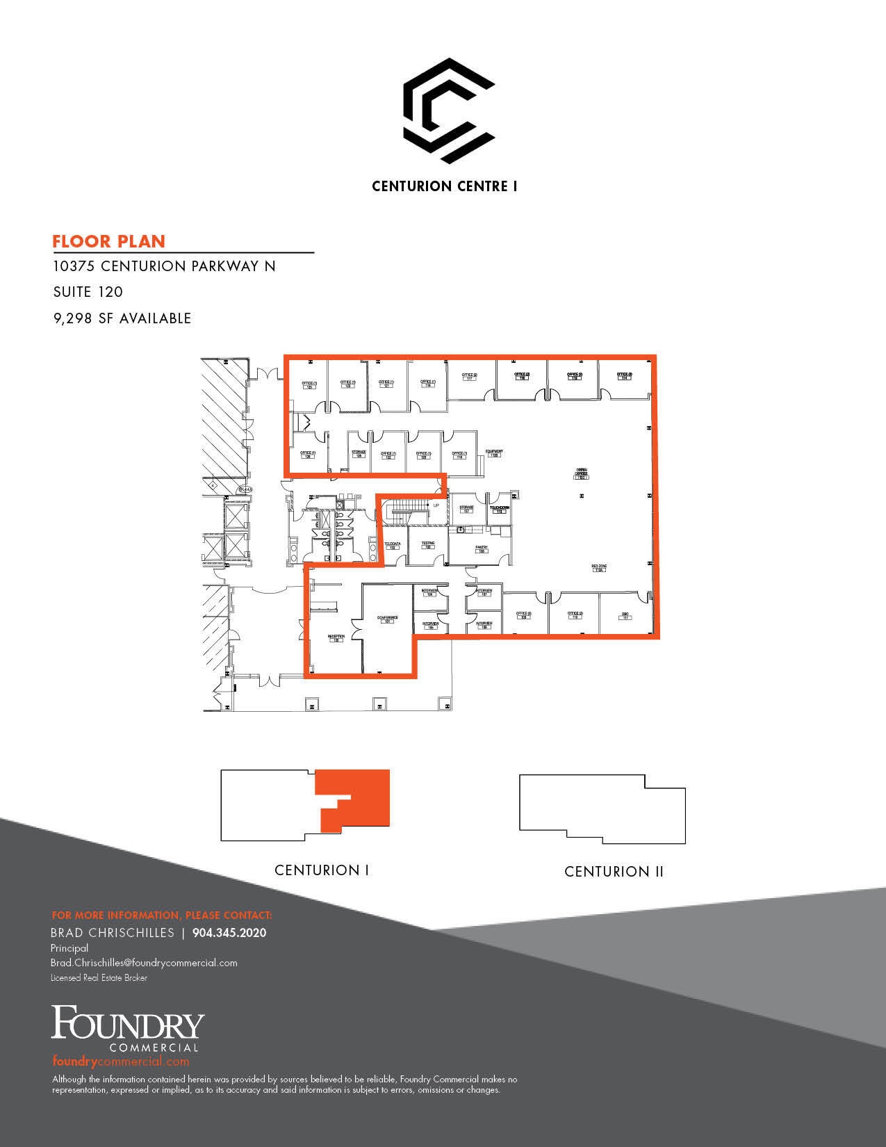 10375 Centurion Pky N, Jacksonville, FL for lease Floor Plan- Image 1 of 7