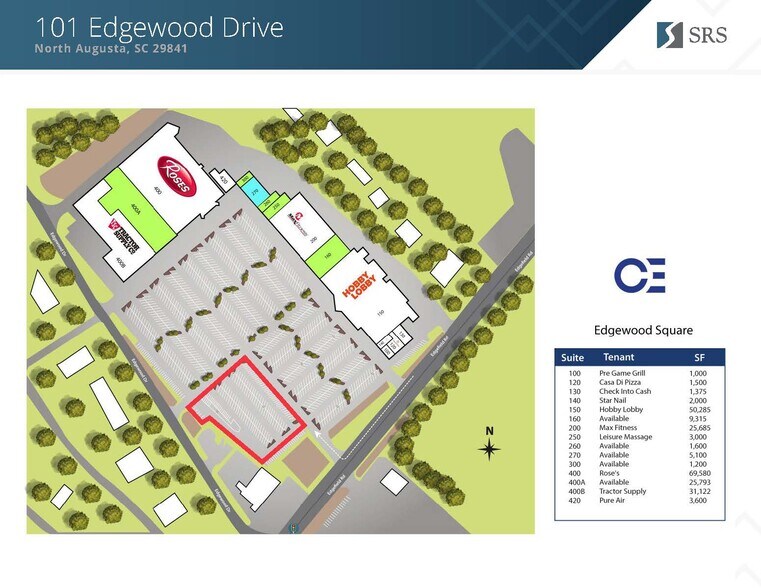 101 Edgefield Rd, North Augusta, SC for sale - Site Plan - Image 3 of 4