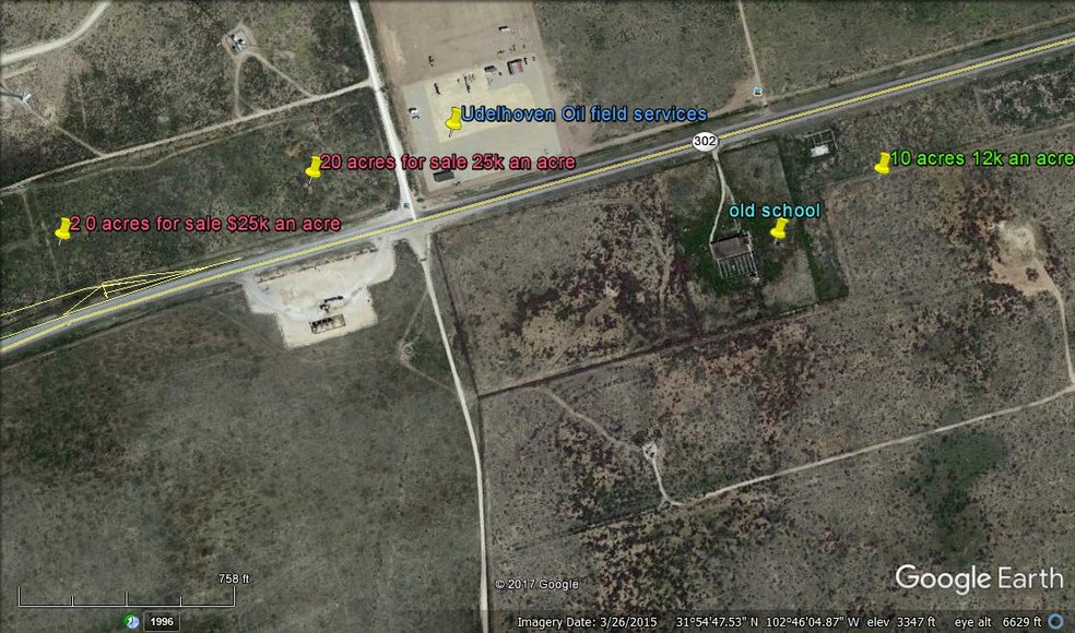 W HWY 302 And Lease Rd, Notrees, TX for lease - Aerial - Image 1 of 24