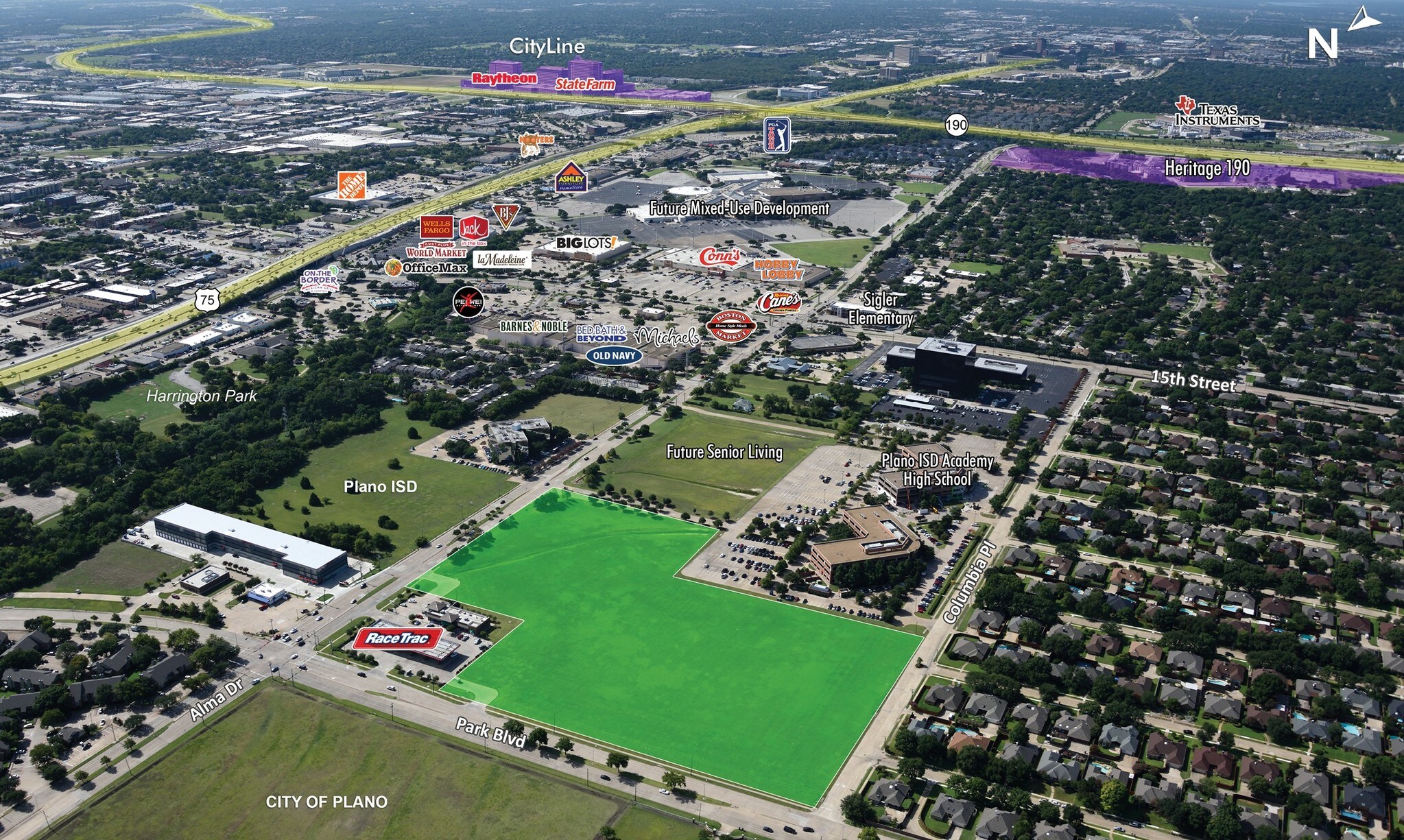 Park Blvd & Alma Dr, Plano, TX for sale Aerial- Image 1 of 1