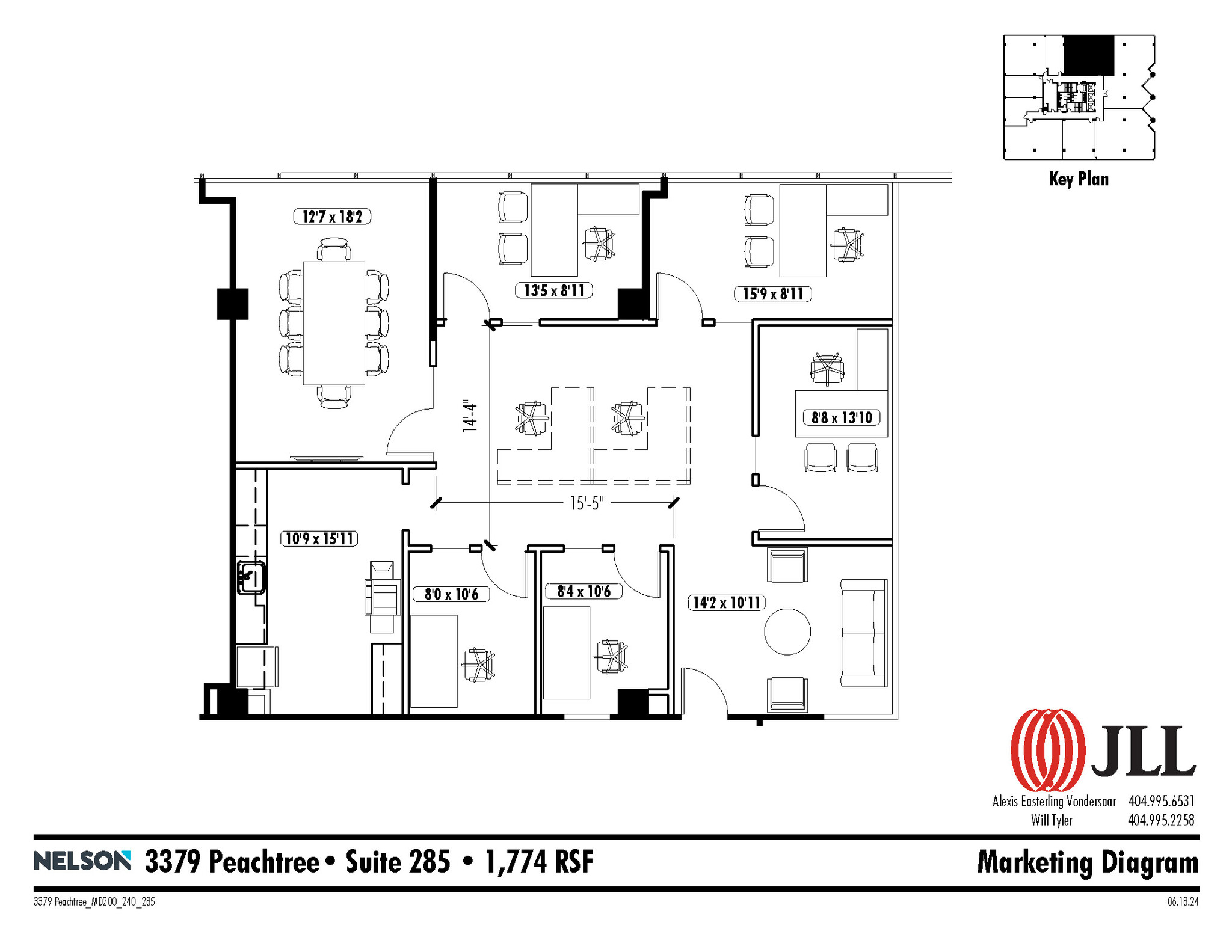 3379 Peachtree Rd NE, Atlanta, GA for lease Floor Plan- Image 1 of 2