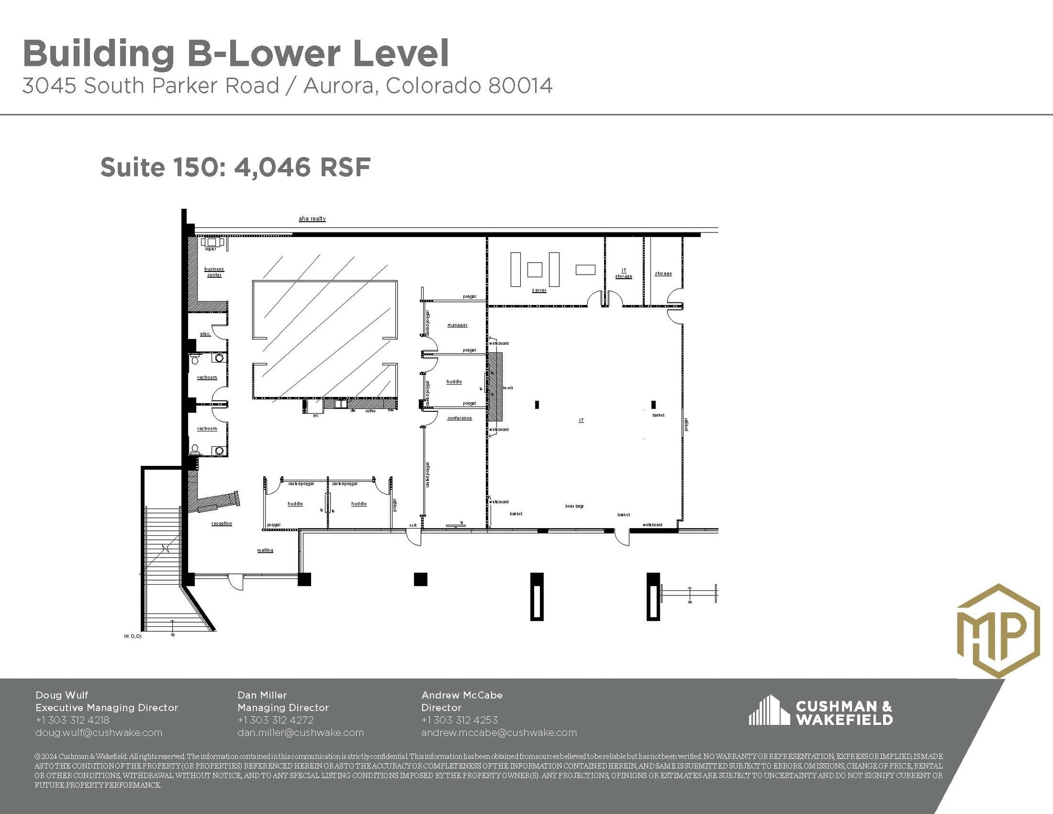 3025 S Parker Rd, Aurora, CO for lease Floor Plan- Image 1 of 1