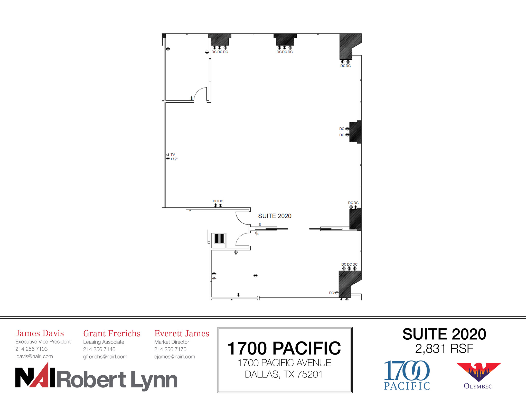 1700 Pacific Ave, Dallas, TX for lease Floor Plan- Image 1 of 1