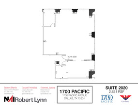 1700 Pacific Ave, Dallas, TX for lease Floor Plan- Image 1 of 1