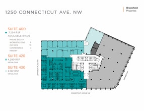 1250 Connecticut Ave NW, Washington, DC for lease Floor Plan- Image 1 of 1