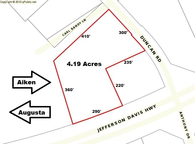 3446 Jefferson Davis Hwy, Graniteville, SC for sale - Building Photo - Image 1 of 1