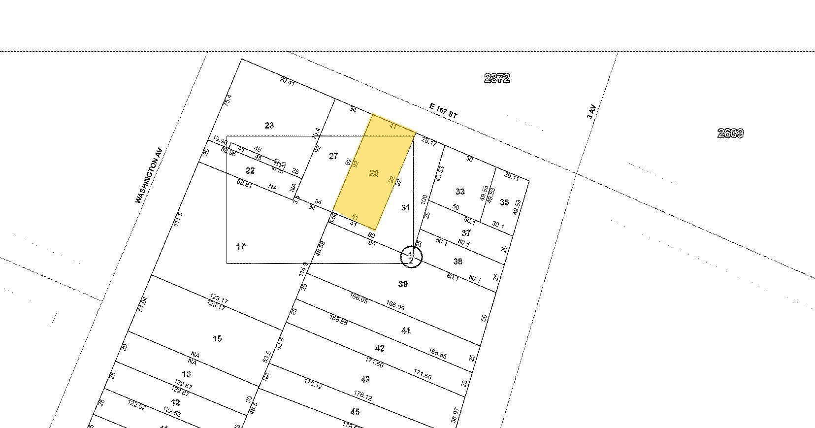 494 E 167th St, Bronx, NY for sale Plat Map- Image 1 of 1