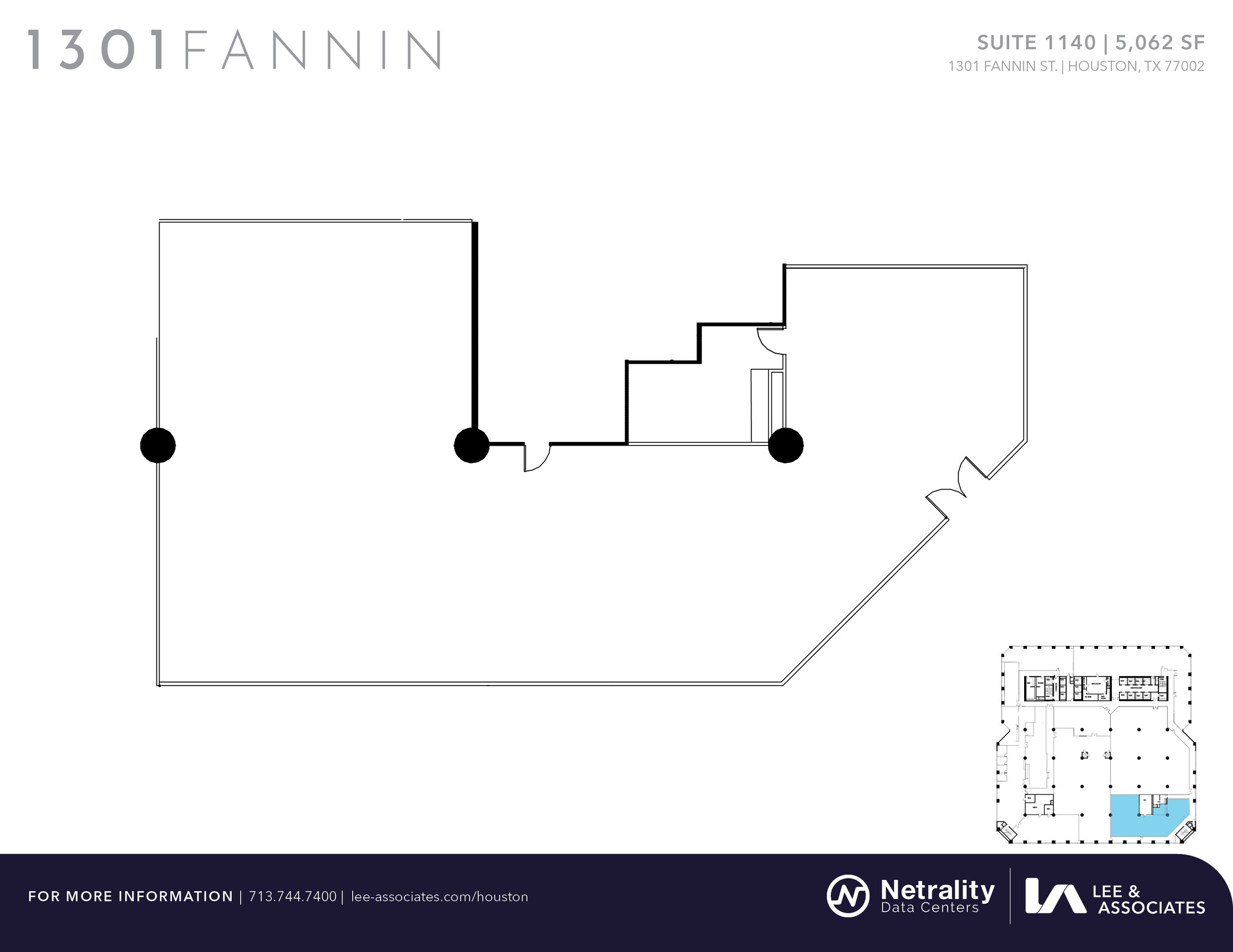 1301 Fannin St, Houston, TX for lease Floor Plan- Image 1 of 1