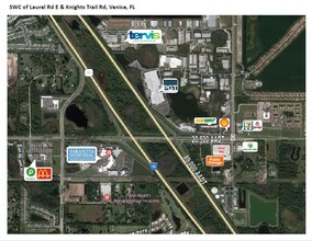 3498 Laurel Rd E, North Venice, FL - aerial  map view