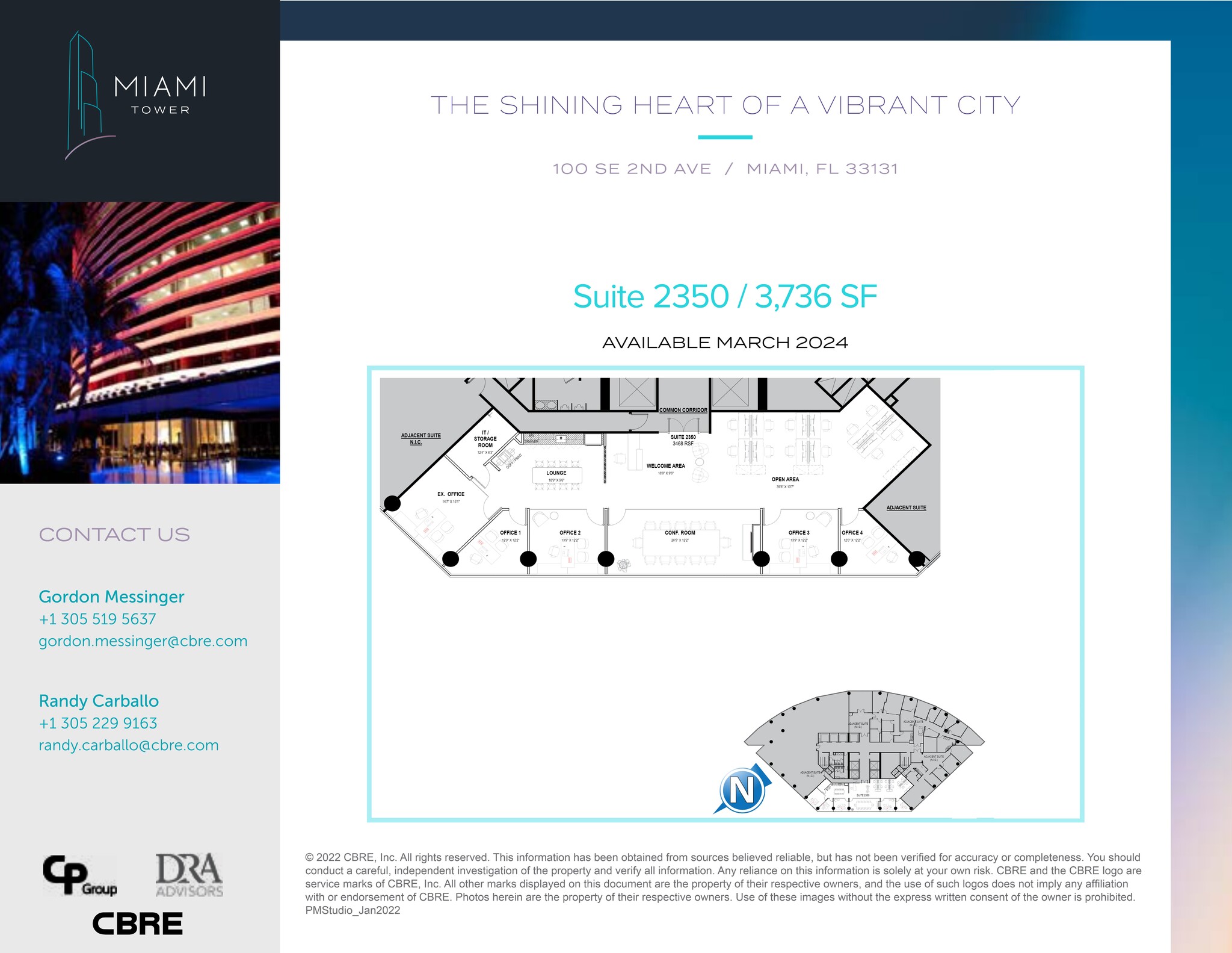 100 SE 2nd St, Miami, FL for lease Site Plan- Image 1 of 1