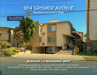 More details for 1814 Grismer Ave, Burbank, CA - Multifamily for Sale