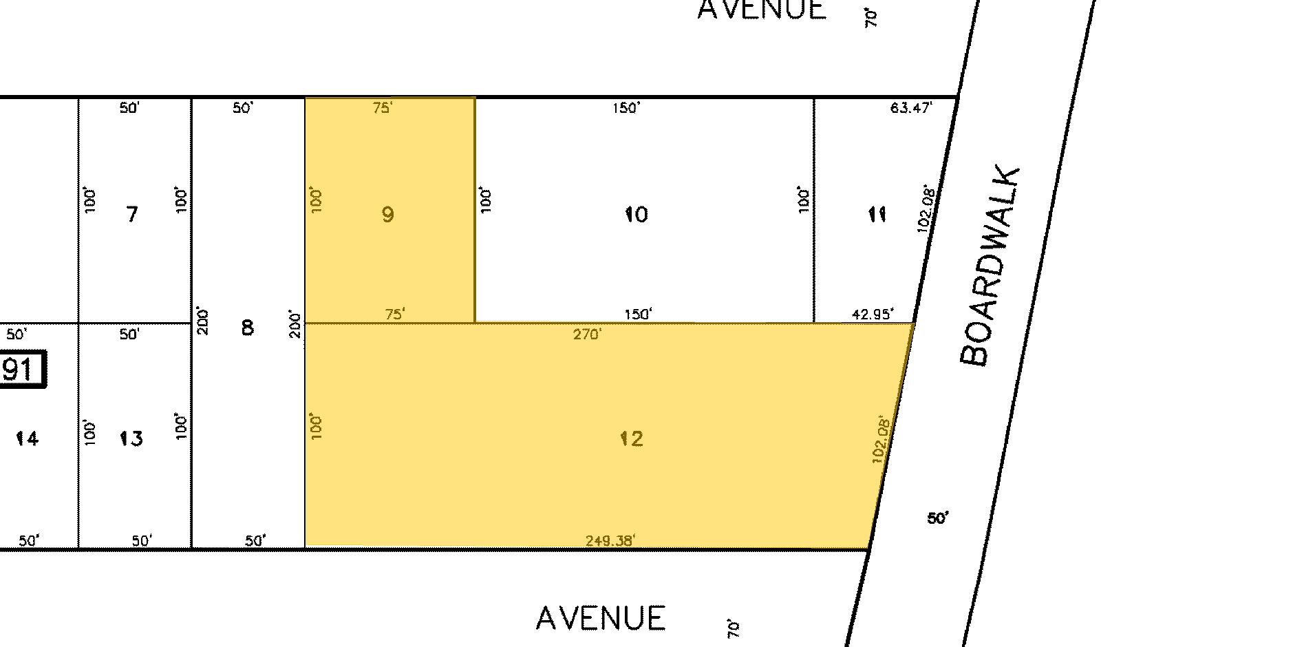 423 E 23rd Ave, Wildwood, NJ for sale Plat Map- Image 1 of 1