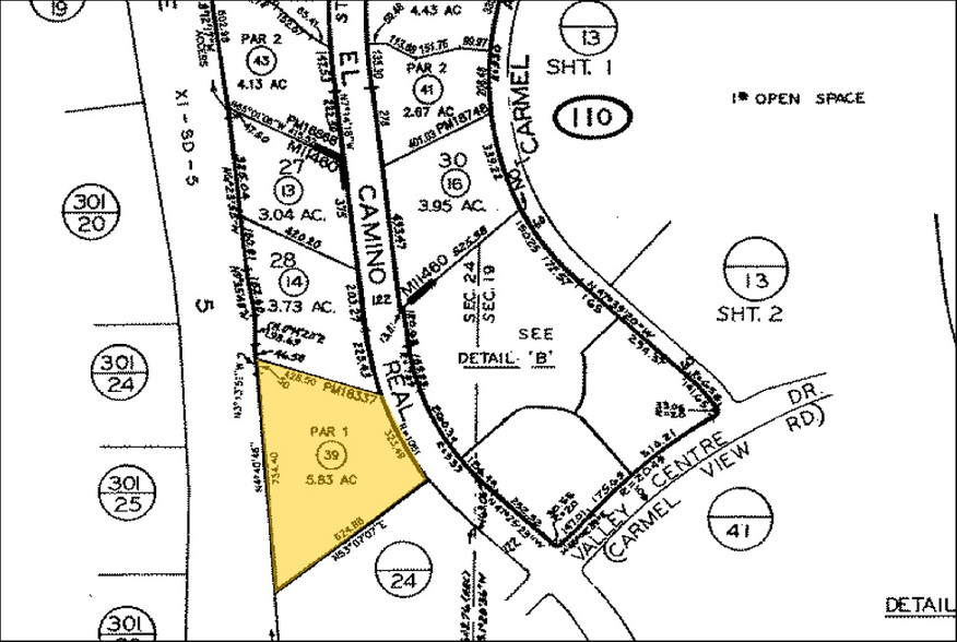 12230 El Camino Real, San Diego, CA for lease - Plat Map - Image 2 of 9