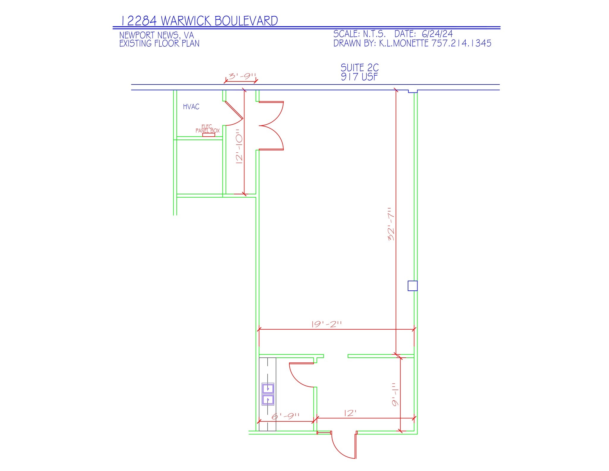 12284 Warwick Blvd, Newport News, VA for lease Site Plan- Image 1 of 5