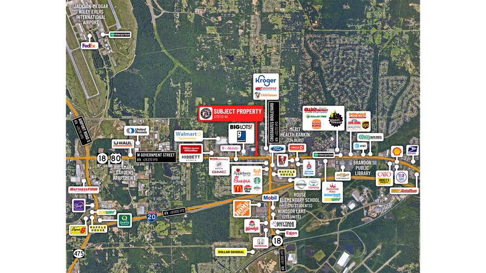 5270 US-80, Pearl, MS for sale - Building Photo - Image 3 of 5