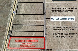 More details for NWC Outlet Center Dr & Morton St, Barstow, CA - Land for Sale