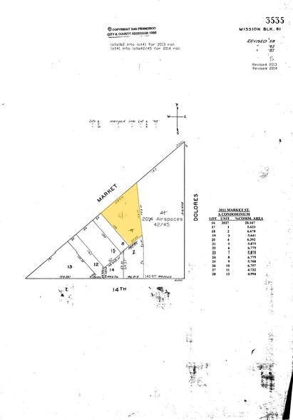2027-2029 Market St, San Francisco, CA for sale - Plat Map - Image 2 of 20