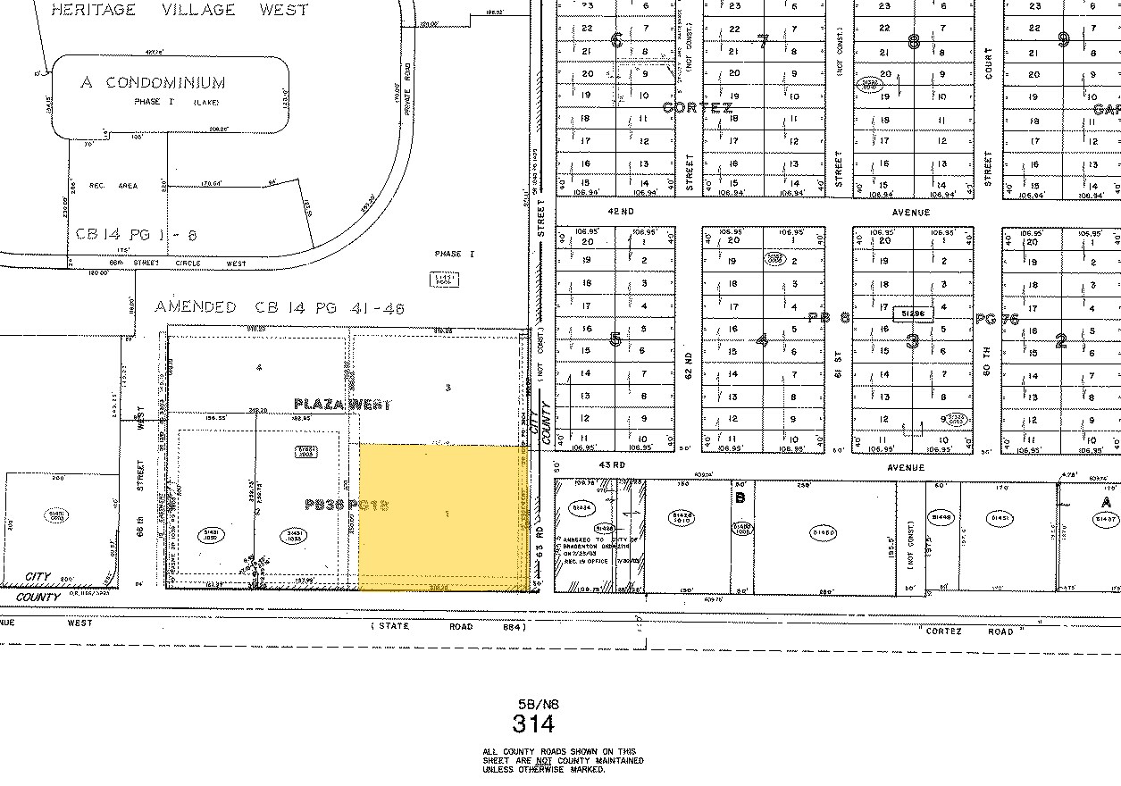 6310-6410 Cortez Rd W, Bradenton, FL for sale Plat Map- Image 1 of 1